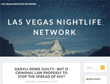 Tablet Screenshot of lasvegasnightlifenetwork.com